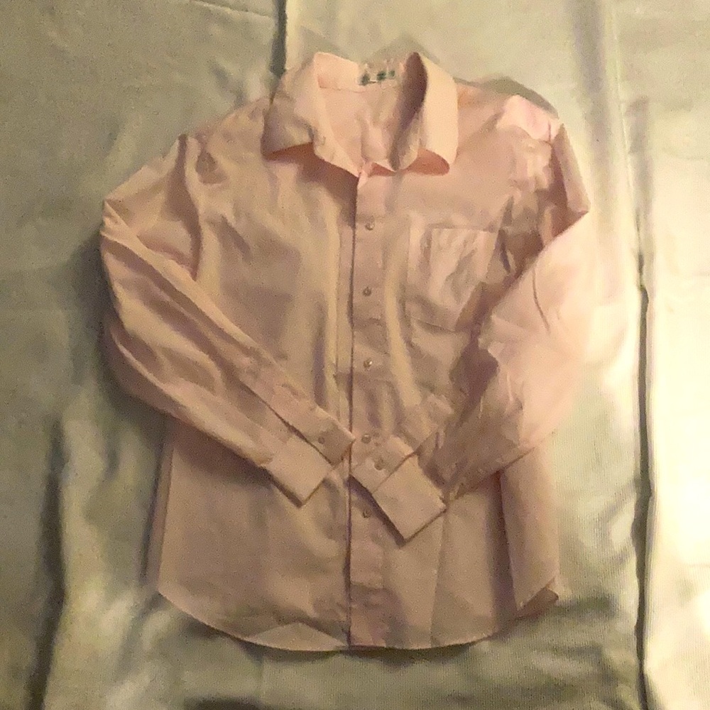 Foxcroft button down shirt pastel pink